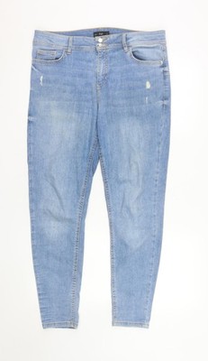 F&F Skinny-Damenjeans blau Größe 14 Slim Fit Denim