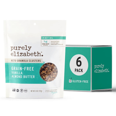 Purely Elizabeth, Vanilla Almond Butter, Keto Granola with MCT Oil, Grain-Free (