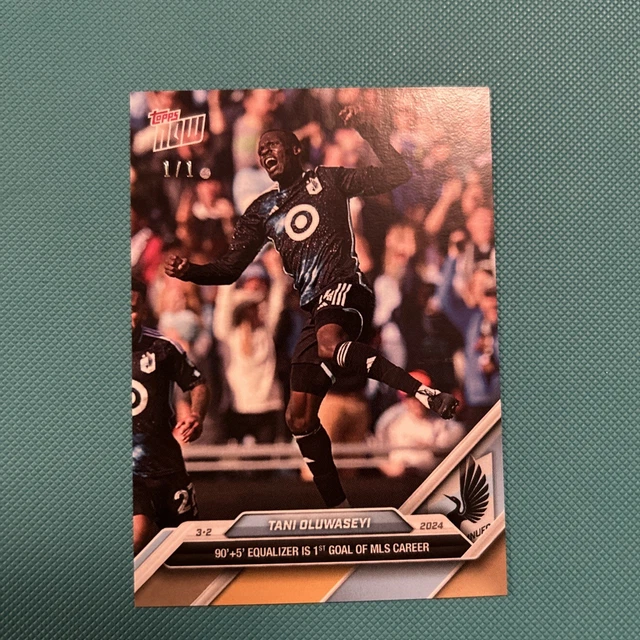 2024 Topps Now MLS Gold /1 Tani Oluwaseyi Rookie RC