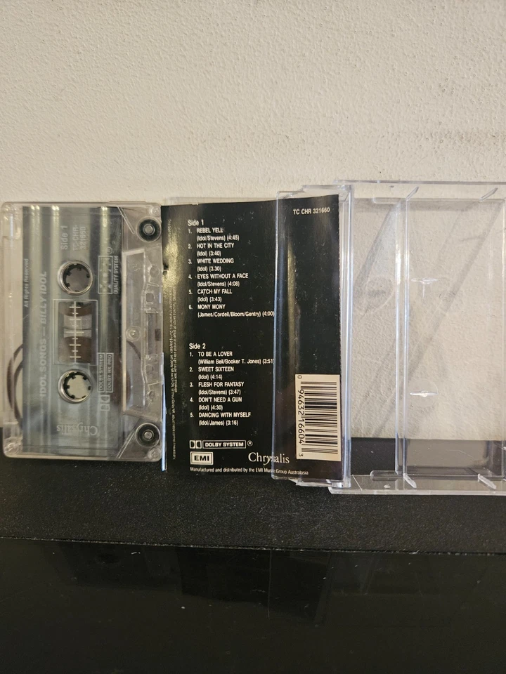 BILLY IDOL Idol Songs - 11 Of The Best 1988 CASSETTE TAPE POP ROCK GREATEST HITS - Image 2 of 4