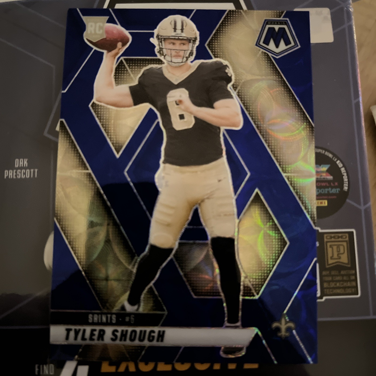Tyler Shough (RC) - 2025 Mosaic Blue Scope #312 - New Orleans Saint Rookie QB