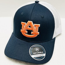 Top of the World Auburn Tigers Trucker Hat Cap Adjustable Snapback Blue NCAA
