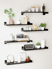 Floating Shelves for Wall, Shelves for Decor Storage Set of 6, Wall Mounted W...