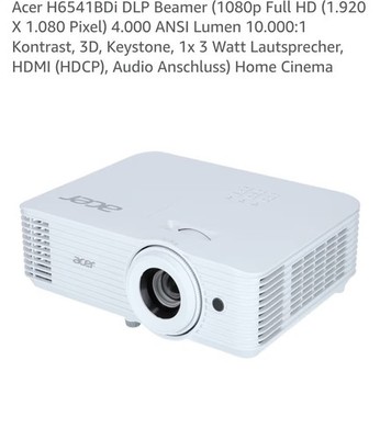 Acer H6541BDi Full HD DLP-Beamer - Weiß