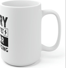 Taza de cerámica blanca DGT Only dichos divertidos lo siento tarde mi coche