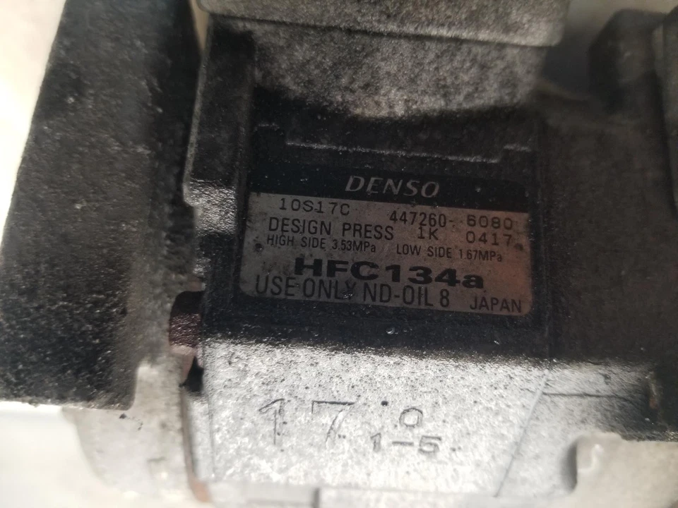 Honda Accord Air Conditioning Pump Compressor 2.2 Diesel 2008 447260-6080 - Image 3 of 4