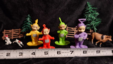 Teletubbies Figures 1998 Decopac Tinky Winky Laa-Laa Dipsey Po Cake Topper