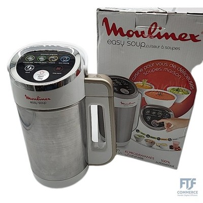 Moulinex LM841110 Easy Soup Blender Chauffant Mixer (57894031), Kunststoff, Silb