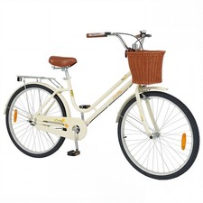 24/26" Beach Cruiser Bike Commuter Bike w/Adjustable Seat Front &Rear Reflectors