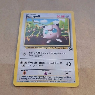 VINTAGE POKEMON BLACK STAR PROMO CARD - #7 JIGGLYPUFF WOTC RARE NM