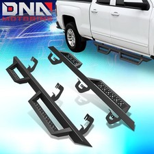 For 2007-2019 Sierra Silverado Extended Cab 4.5 Step Bar Running Board Black