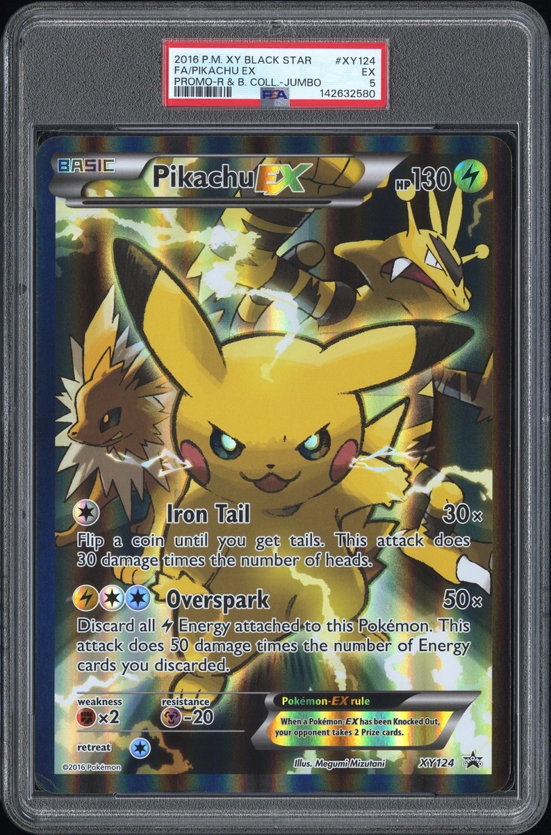 2016 POKEMON XY RED & BLUE COLLECTION #XY124 FULL ART/PIKACHU EX
