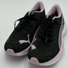 Puma Velocity Nitro 3 Women's Size 7.5 Black/Silver/Grape Running Shoes NWOB