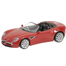 Alfa Romeo 8C Spider Red Rosso Minichamps 64 1:64 Scale Toy Car
