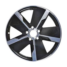 Wheel Gloss Black Painted And Machined Aluminum 6000 Alloy T-6 310 Mpa Or 45000