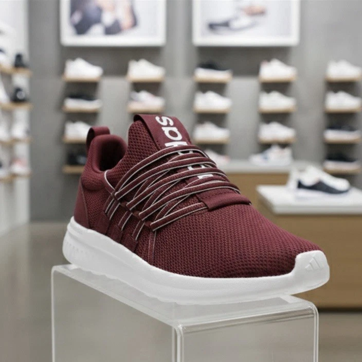 Adidas Lite Racer Adapt 7.0 JI1252 Collegiate Burgundy Slip-On Shoes Sizes: 13-9