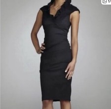 Xscape by Joanna Chen Black Ruffle Cocktail Dress - Size 20W