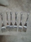 6  Gortham Chantilly Pat 95 Sterling Forks Monogram C 6.40 Ounces