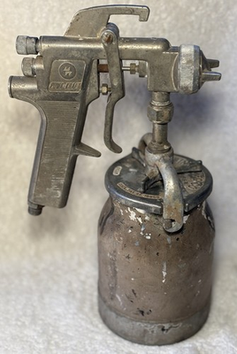 #ad Vintage Binks Chicago Ill. USA Paint Spray Gun L 49 Pat. RE 16960 Power Kraft $28.93