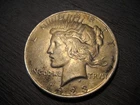 1923 Peace Silver Dollar US Coin No Mint Mark