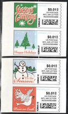4 New Stamps.com Holidays personal computer postage 2006 CVP/ATM/Frama