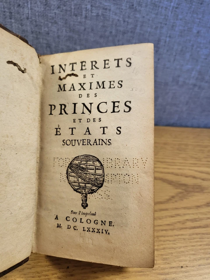 Interets et Maximes des Princes et des Etats Souverains 1684 - Image 3 of 3