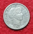 1905 S Silver Barber 10c Dime XF Extra Fine