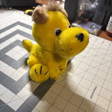 Fun Farm 1978 Vintage Dog Yellow Plush Soft Toy Puppy Stuffed Animal