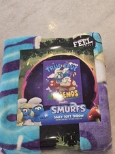 Smurfs Cinemark 2025 Silky Sofy Throw 46 In X 60 In New In Hand Exclusive Soft 