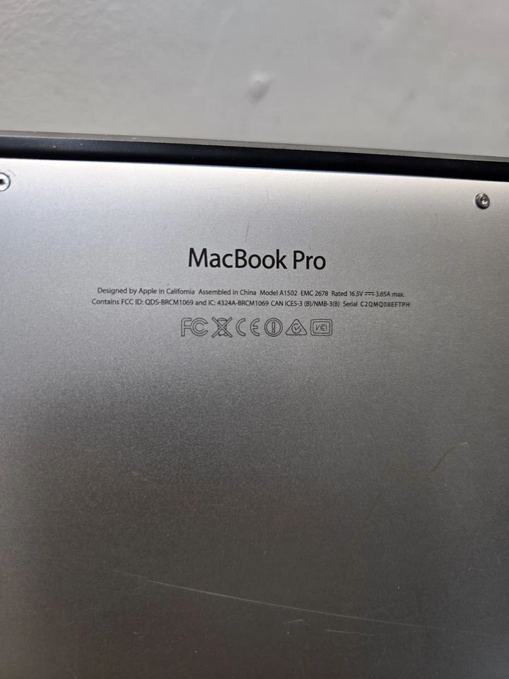 Apple Macbook Pro Core i5 2.6GHz 13in Retina 512GB A1502 Late 2013 Used - Image 4 of 4