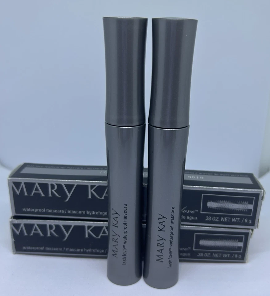 MARY KAY LASH LOVE WATERPROOF MASCARA ~BLACK 0.28 oz ~ NEW SET OF 2 - Image 2 of 3