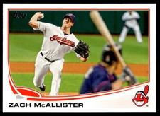 2013 Topps #513 Zach McAllister Cleveland Indians Baseball