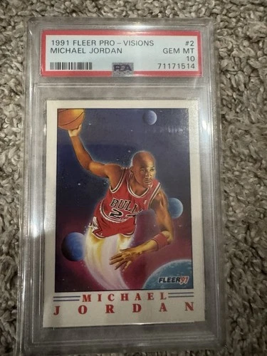 1991 FLEER PRO-VISIONS #2 MICHAEL JORDAN PSA 10 Chicago Bulls