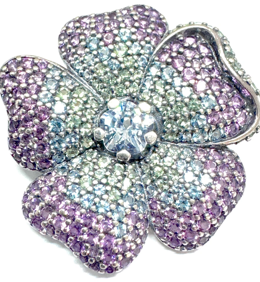 Pandora Plata Esterlina Glorioso Boom Colgante y Broche 397081NRPMX Foto 2 de 4