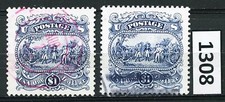 Dealer Dave Stamps #2590, 1994 TWO USED $1 SURRENDER OF BURGOYNE ISSUES (1308)