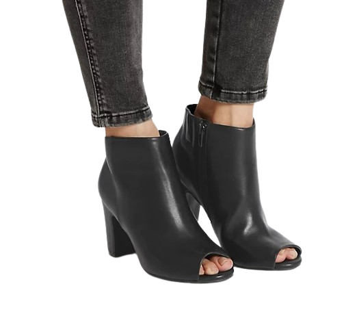 Block Heel Marks And Spencer Navy Ankle Boots Wide Fit Suede Block