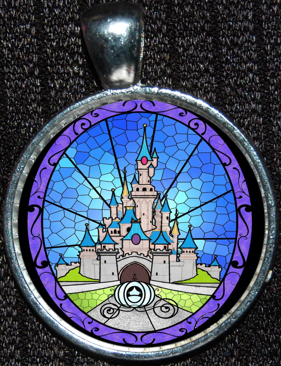 Disneyland Cinderella Castle Walt Disney World Carriage Necklace