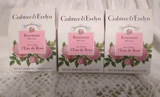 Crabtree Evelyn Rose Water Bath Salts 3 Pack Set 3.5 Oz Each