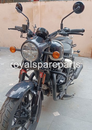 Compatible Con Royal Enfield Shotgun 650 "Protector De Motor Compacto Negro" - Imagen 10 de 12