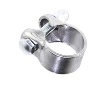 STEEL SEATPOST CLAMP (OUTER DIAMETER 31.8MM) IN CHROME FIT 28.6 SEATPOST