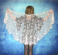 Tricot  Ziegenflaum  charpe Orenburger  charpe Pelerina Tricot  tole Main