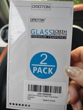 iPhone 8 Plus 7 Plus Vetro Temperato Protezione Schermo Infrangibile Confezione da 2 Nuovo con scatola