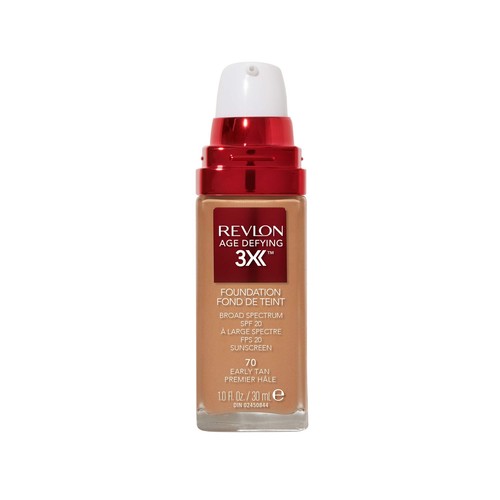 Revlon Liquid Foundation, Age Defying 3XFace Makeup, Anti-Aging and Firming - 第 1/6 張圖片