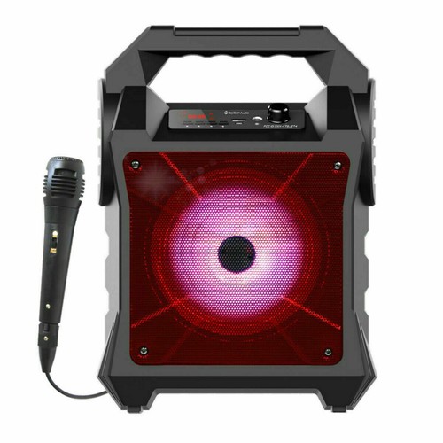 6" Bluetooth 1200 Watt FM Radio Karaoke Multimedia SpeakerJet - 6 kostenloses Mikrofon - Bild 4 von 5