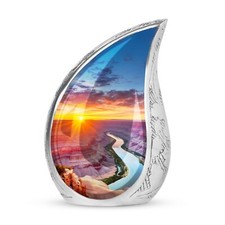 Sunrise Urn For Ashes - Funeral Urn For Adult Ashes Men - Urn For Ashes Adult