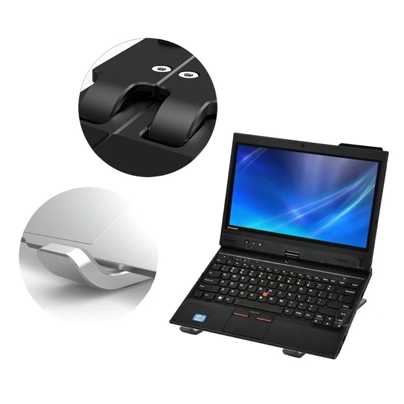 Laptop Stand Adjustable Aluminum Alloy Notebook Tablet Stand Up Laptop Portable