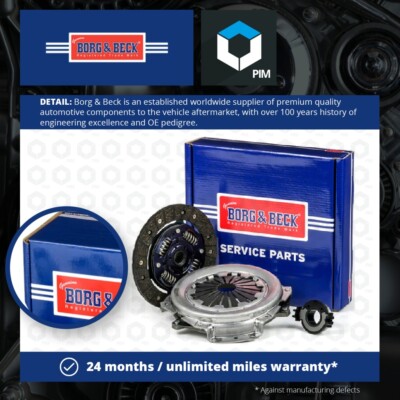 Clutch Kit 3pc (Cover+Plate+Releaser) fits PEUGEOT 206 1.4 1998 on B&B Quality