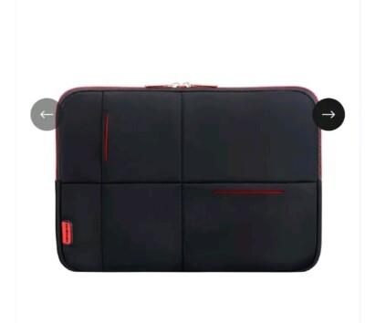 SAMSONITE AIRGLOW Laptop Notebook Schutzhülle 15,6 Zoll, schwarz-rot