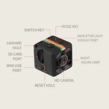 MINI CAMERA TINY SMALL WITH BUILT IN DVR NIGHT VISION SURVEILLANCE VIDEO SECRET
