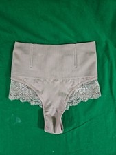Werena Shapewear Tummy Control Underwear Sz Med. 24" Waist Beige Slimming Lace
